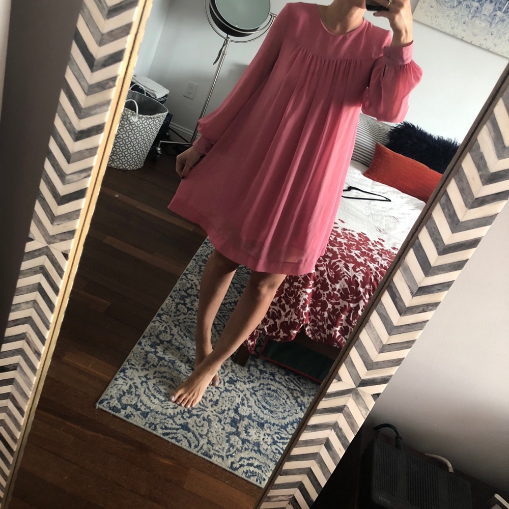 Pink H&M dress.